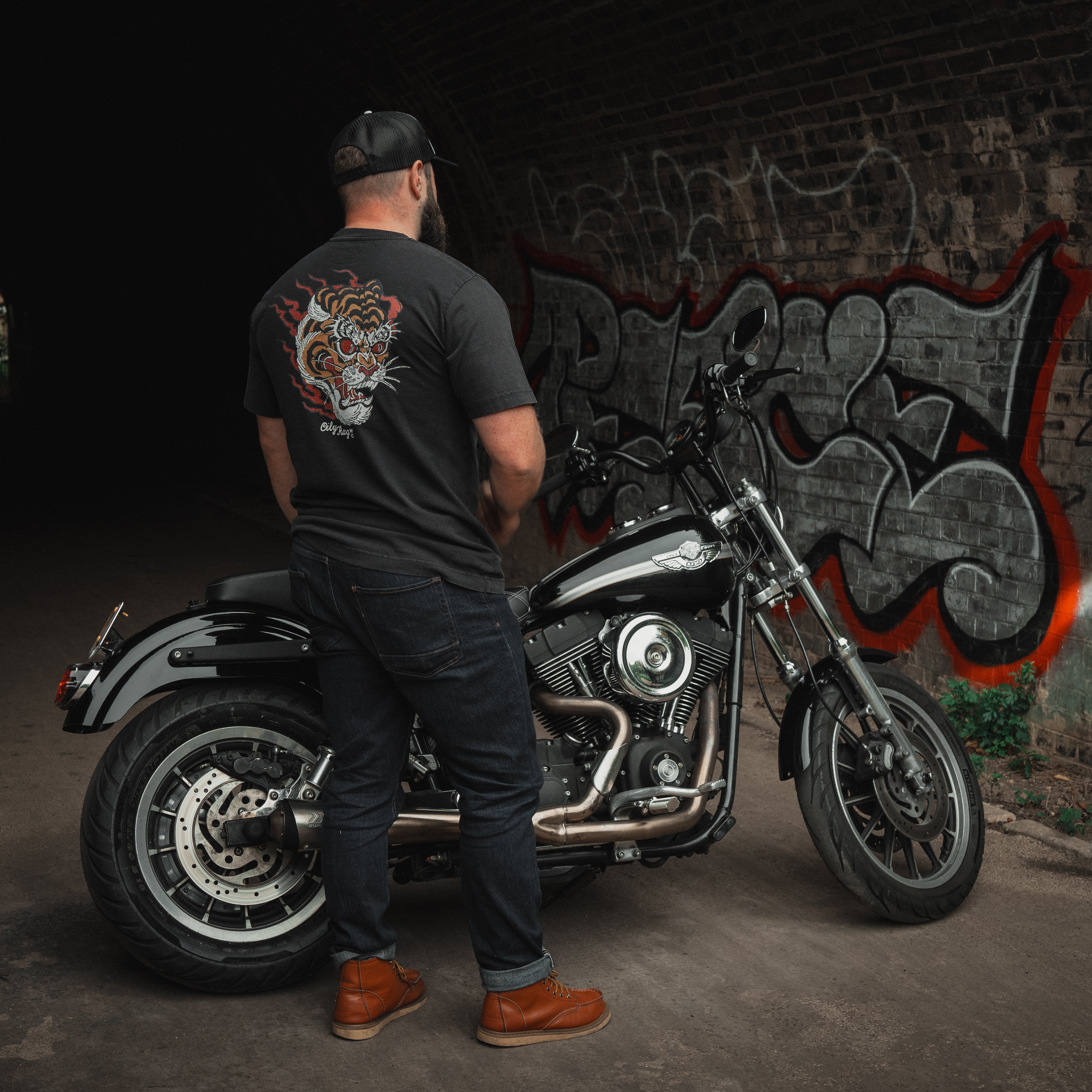 Flame & Fury T-Shirt - Vintage Black