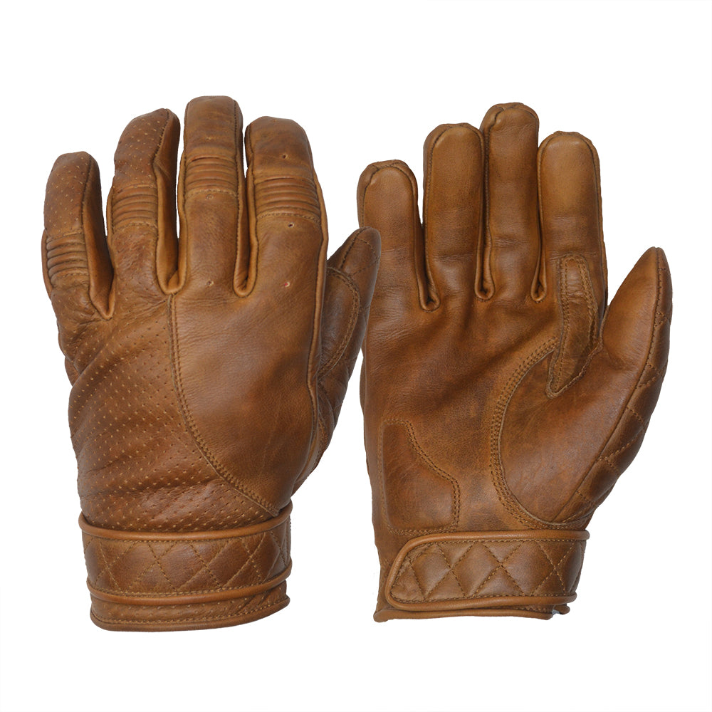 GOLDTOP Short Bobbers Gloves - Waxed Brown | Oily Rag Co