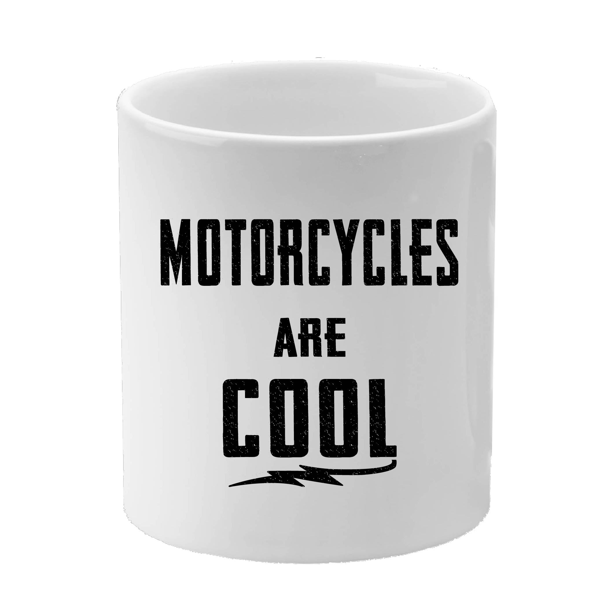 Motorcycles are Cool Mug. Print on 3 sides. + Free coaster | Oily Rag Co