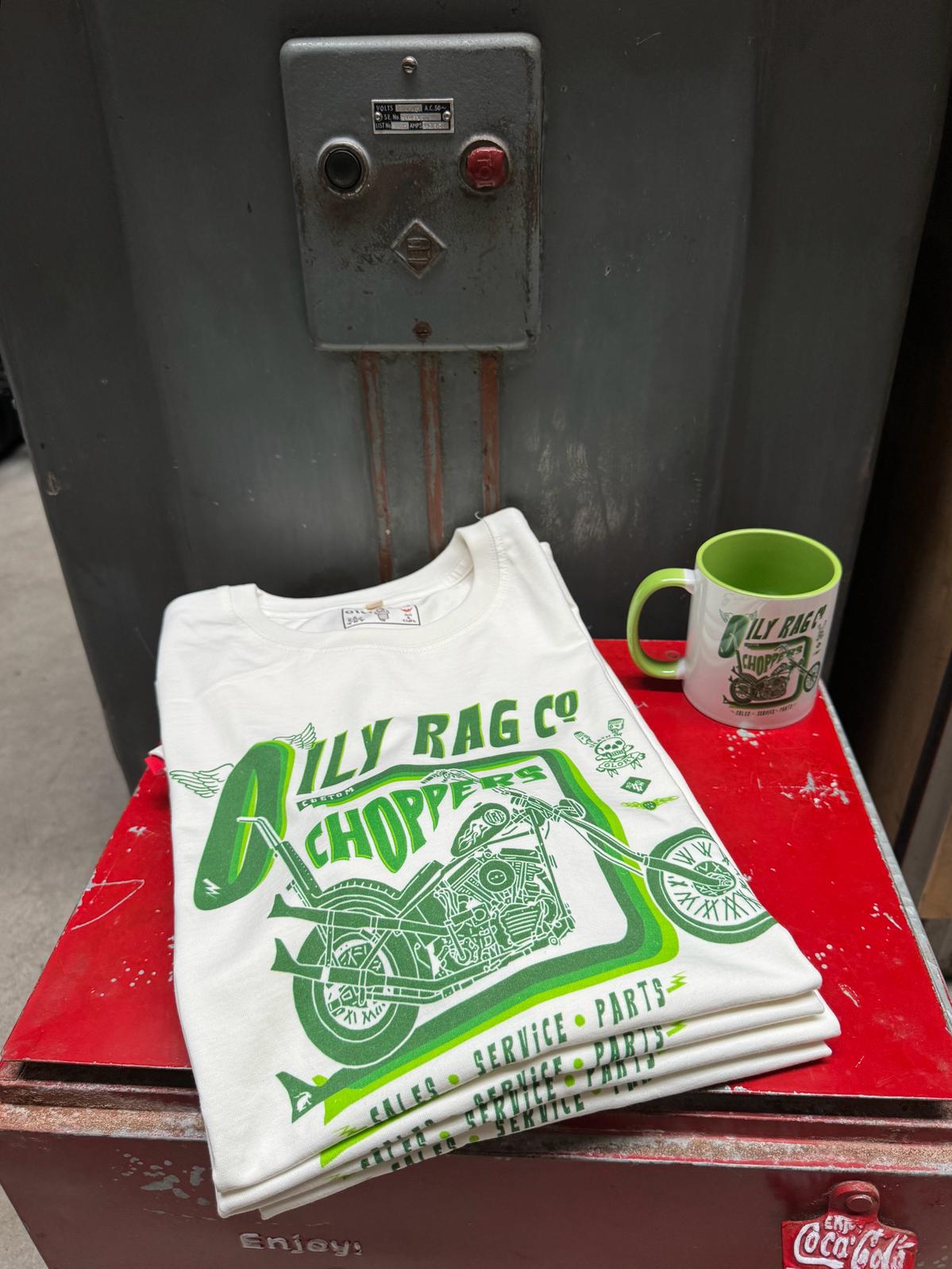 Chopper Motorcycle T-shirt - Urban Style collection - Dusky white