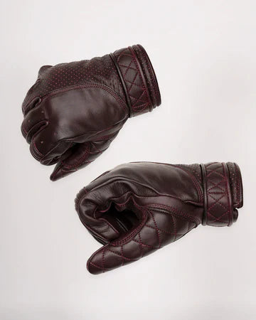 GOLDTOP Short Bobbers Gloves - Oxblood