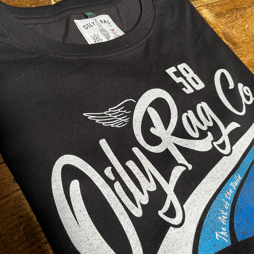 print tshirt, graphic design, retro logo, motorbike tshirt