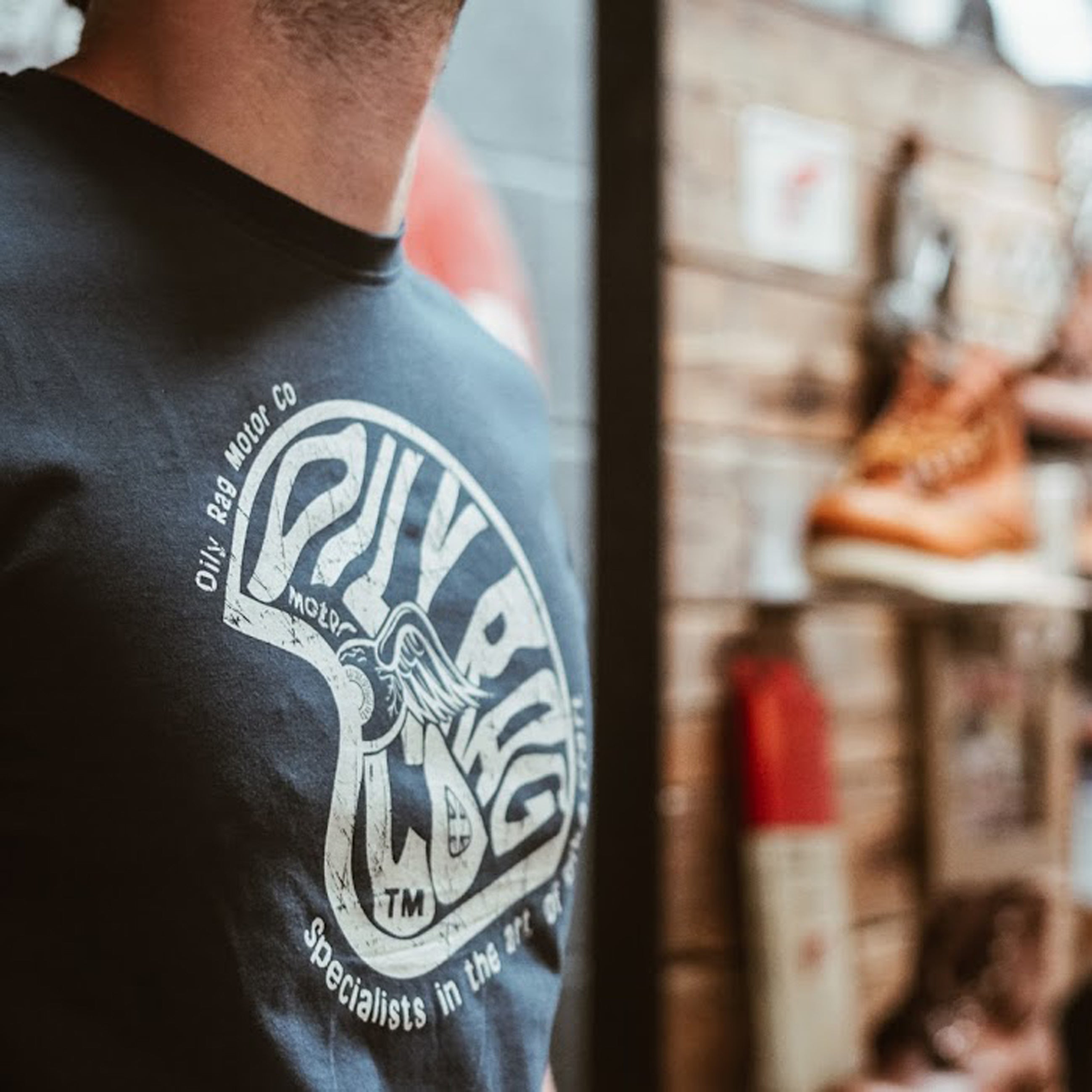 Bike Art T-Shirt - Denim Blue - Black Label Collection