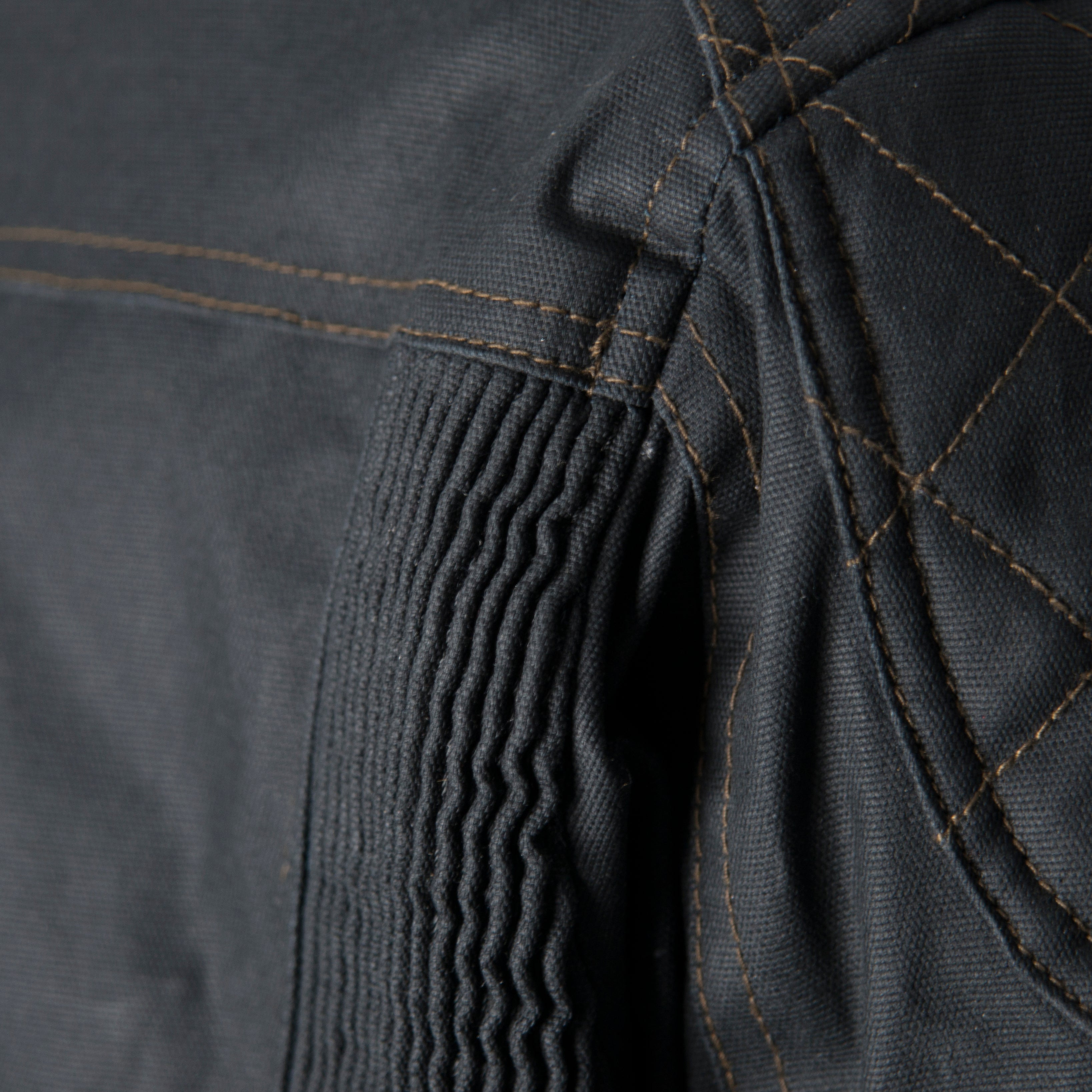 ByCity Mens Belfast Black Waxed Cotton Jacket