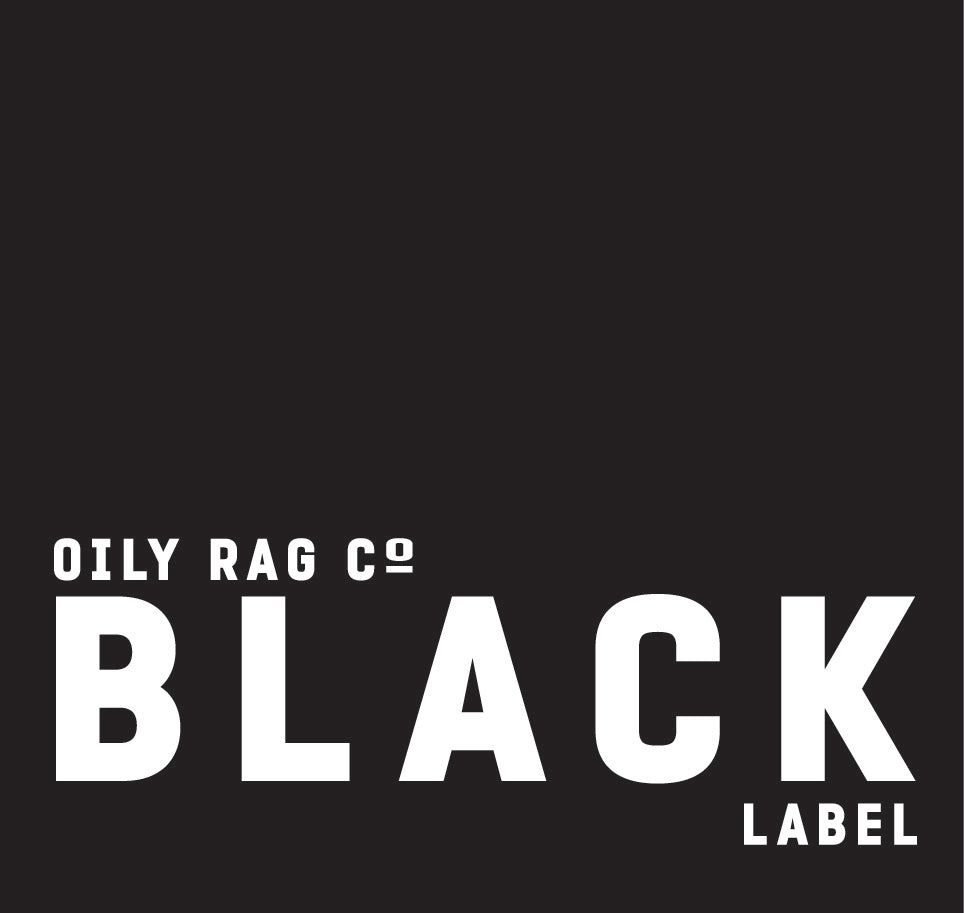 Oily Rag Co Authentic Retro T-shirt - Ash Black - Black Label Collection