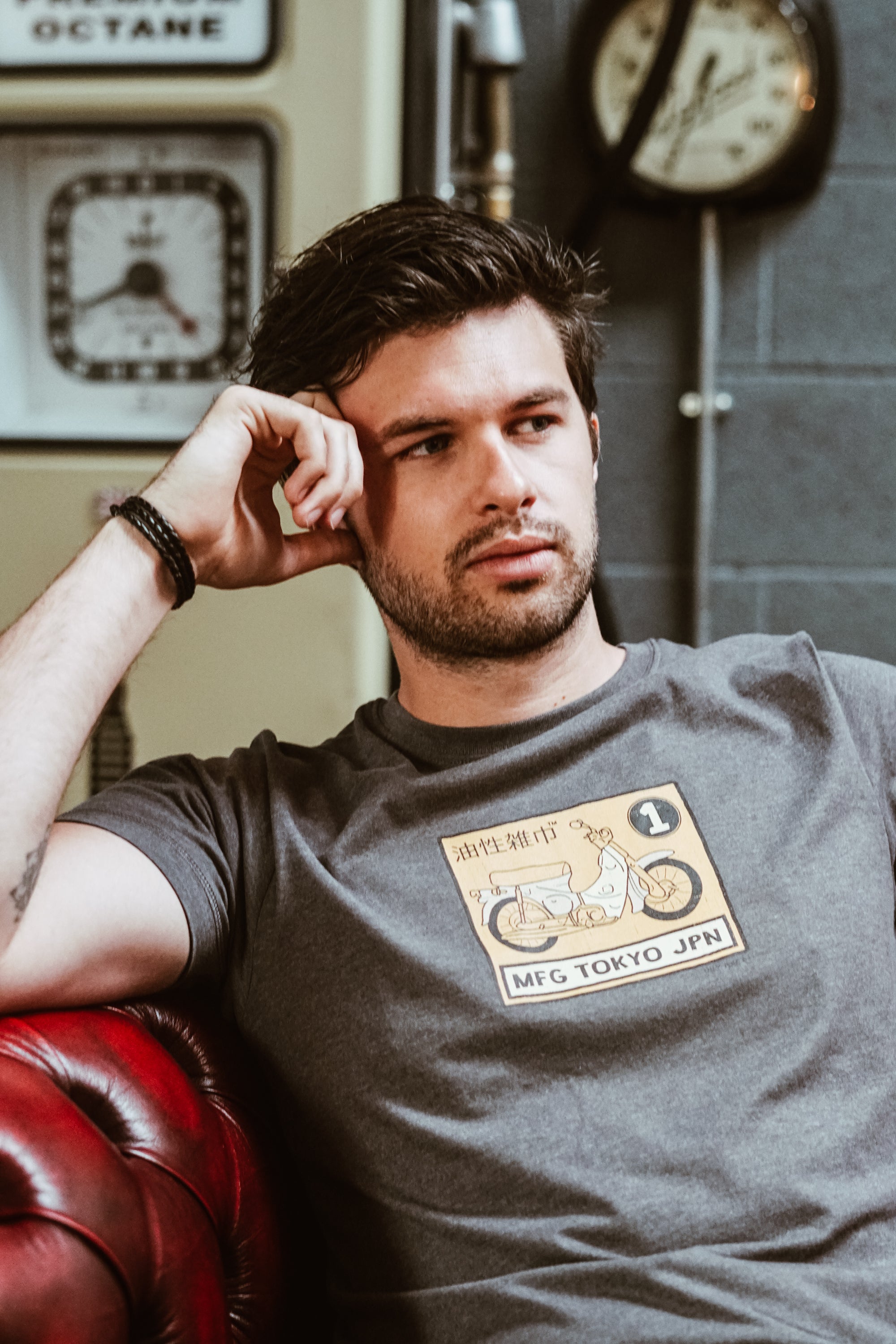 Cub JPN Japan T-Shirt - Grey - Black Label Collection