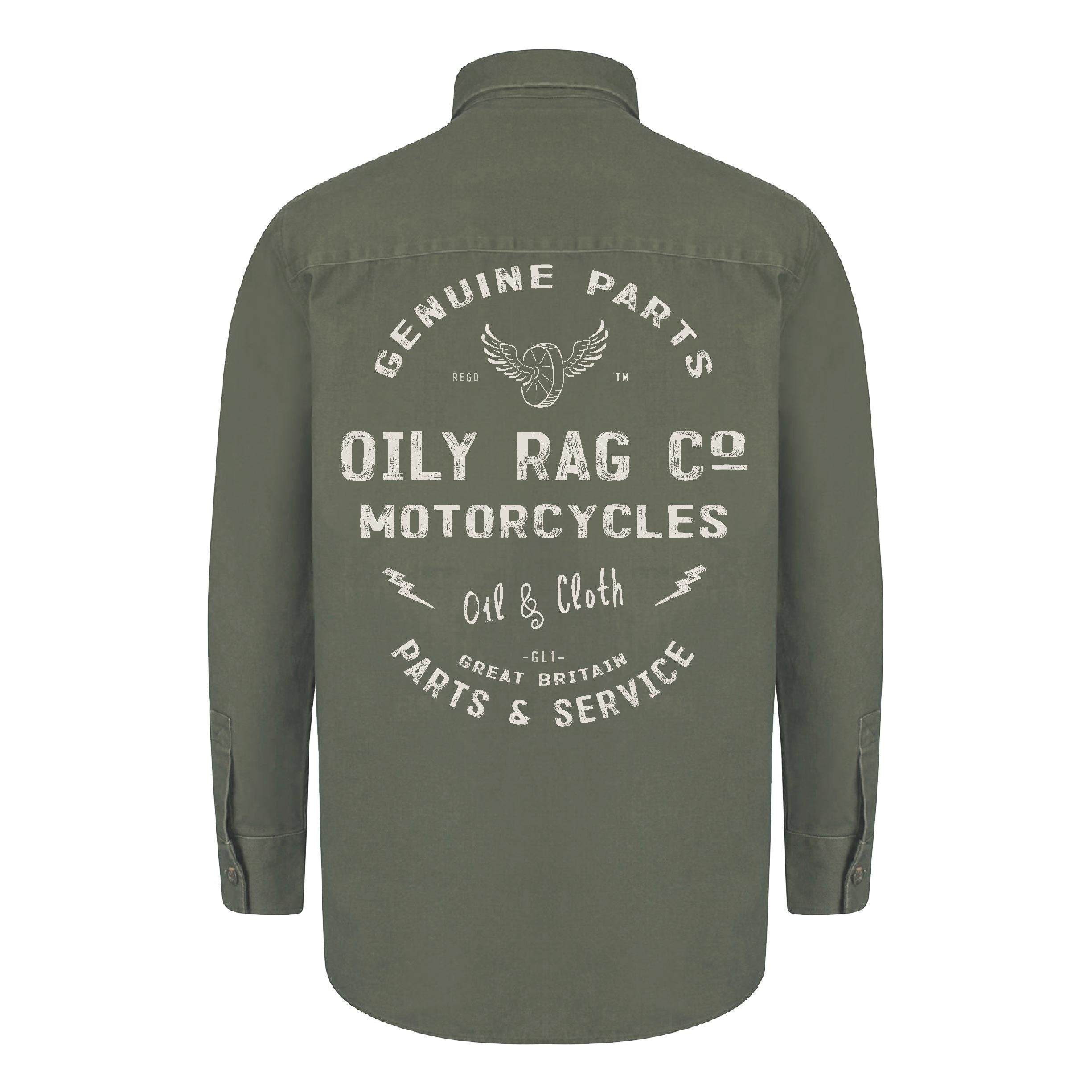 Oily Rag Co Parts & Service Drill Shirt - Khaki | Oily Rag Co