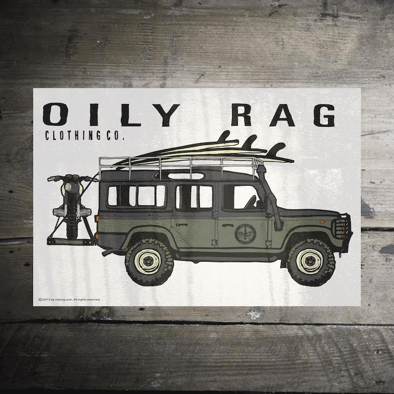 Landrover Alloy Sign | Oily Rag Co