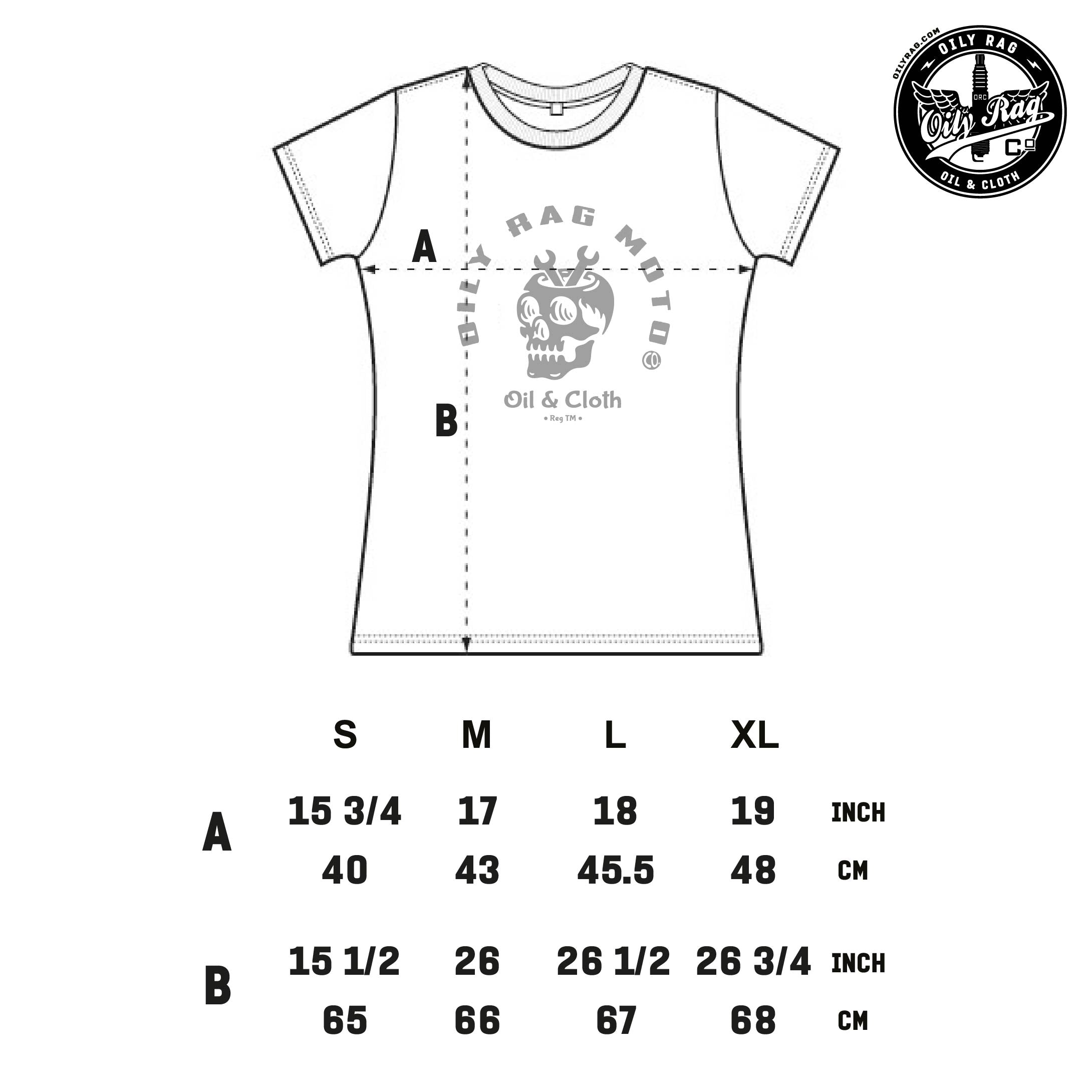 Oily Rag Moto Skull T-shirt - Black