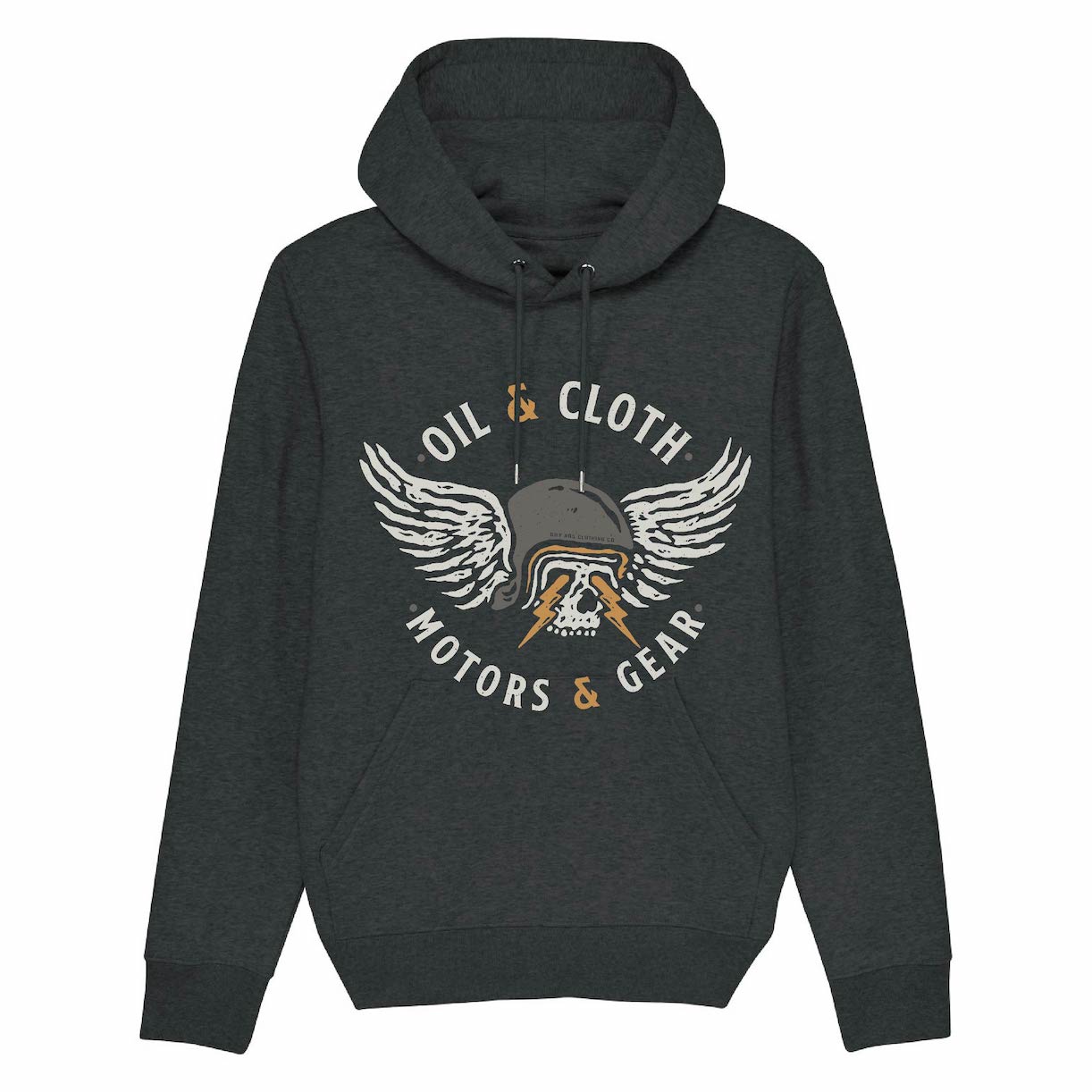 Motors & Gear Pullover Hoodie - Dk Grey Heather | Oily Rag Co
