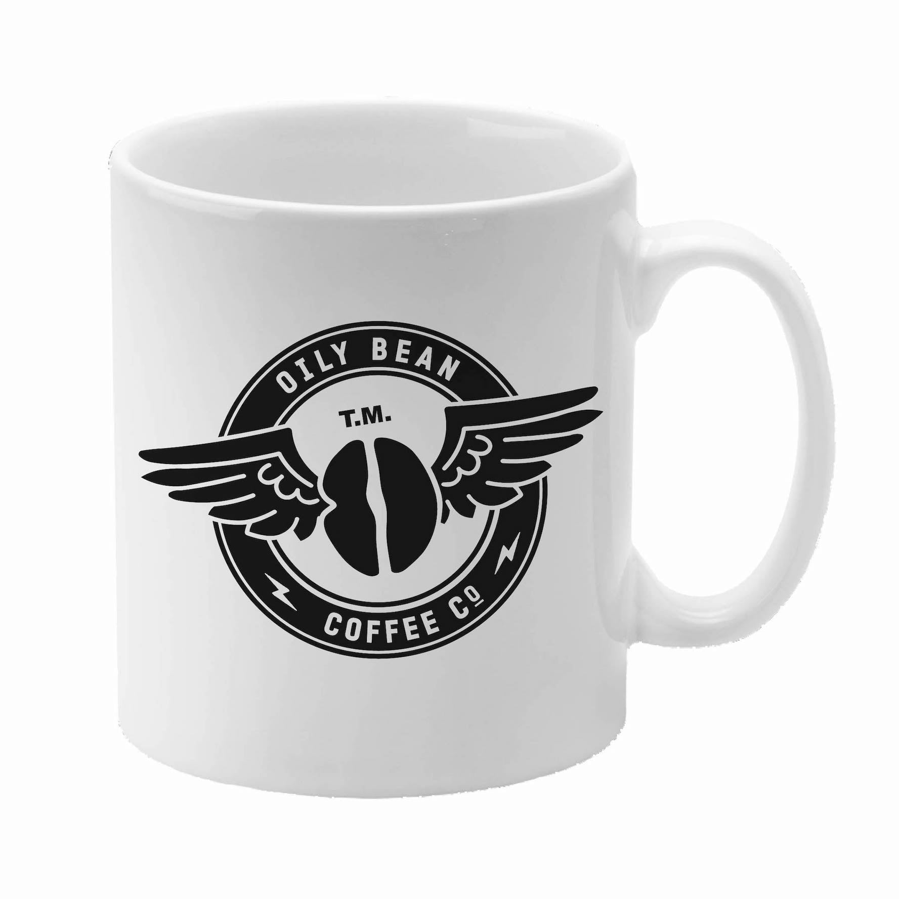 Oily Bean Coffee Co Mug + Free coaster | Oily Rag Co