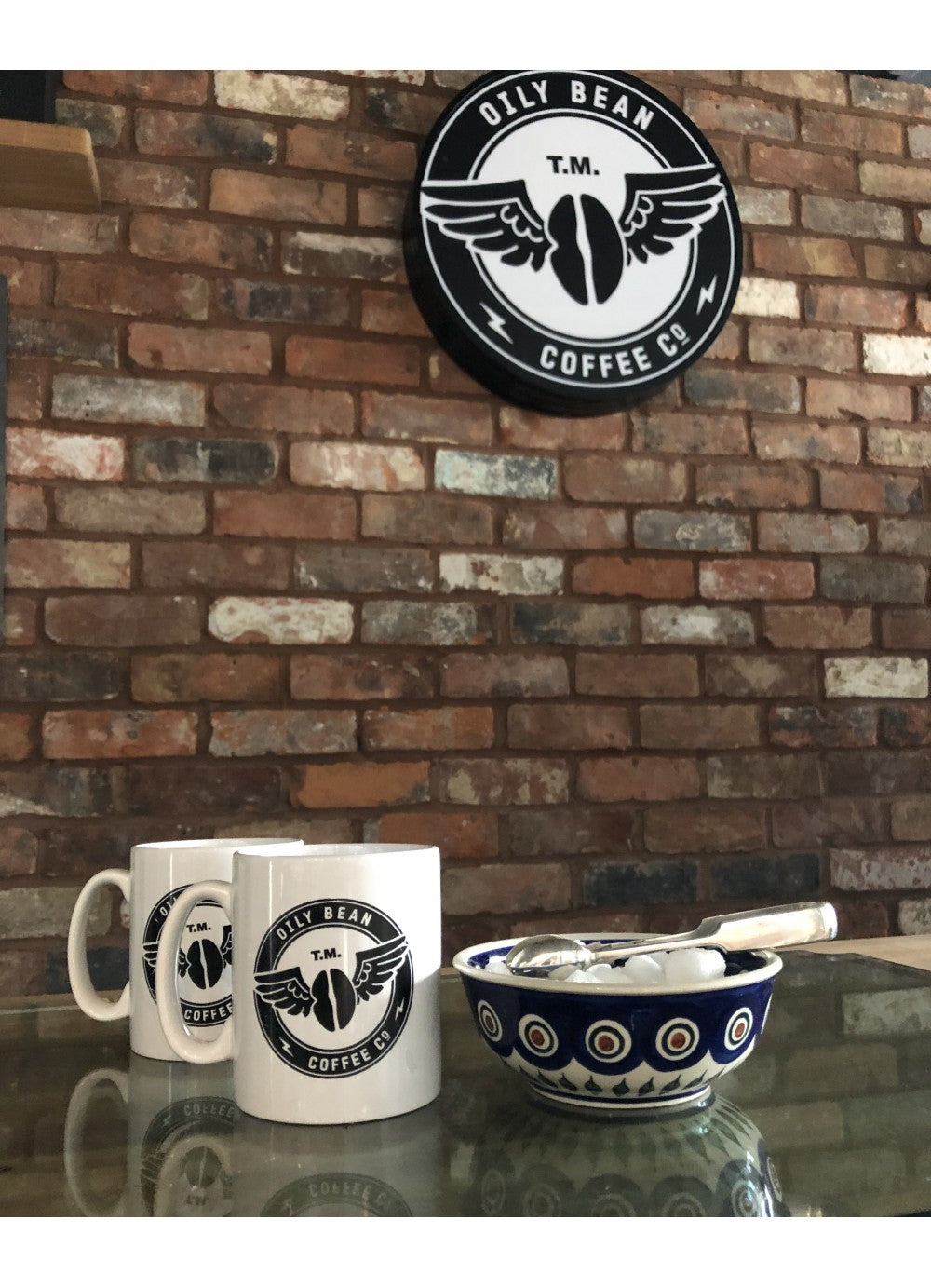 Oily Bean Coffee Co Mug + Free coaster