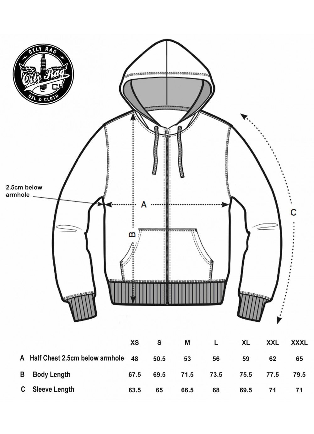 Regd TM Zip-Thru Hoodie - Dk Grey Heather