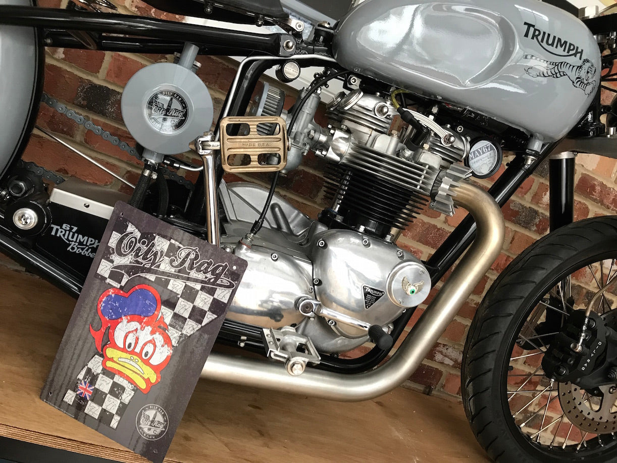 triumph motorycle, motorbike, alloy wall art