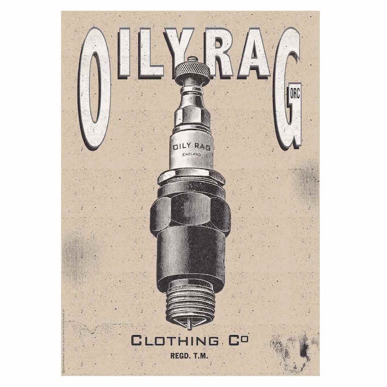Oily Rag Spark Plug Poster Print-Size A1 841mm x 594mm | Oily Rag Co