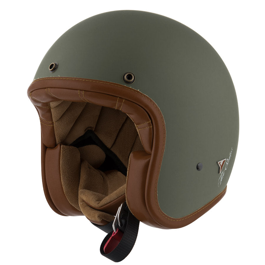 ByCity Two Strokes Open Face Helmet - Matte Green