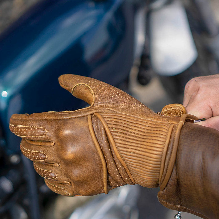 GOLDTOP Viceroy Gloves - Waxed Brown / Silk Lined