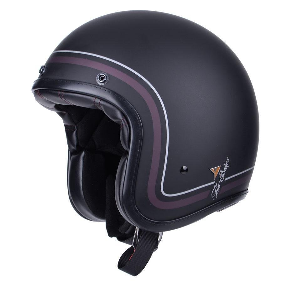 By City - By City Two Strokes Matte Black Open Face Jet Helmet - Helmets - Salt Flats Clothing