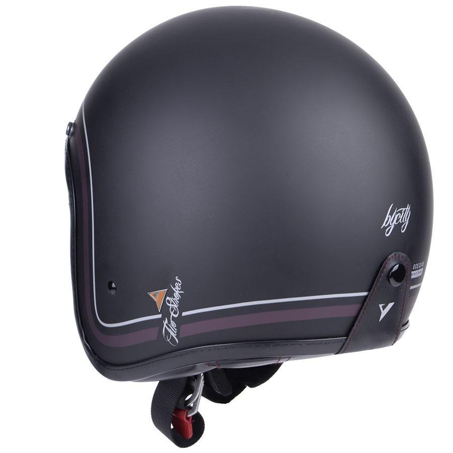 By City - By City Two Strokes Matte Black Open Face Jet Helmet - Helmets - Salt Flats Clothing