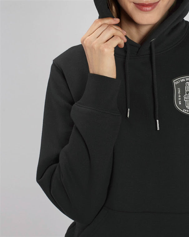 Spark Plug Pullover Hoodie - Back Print - Black