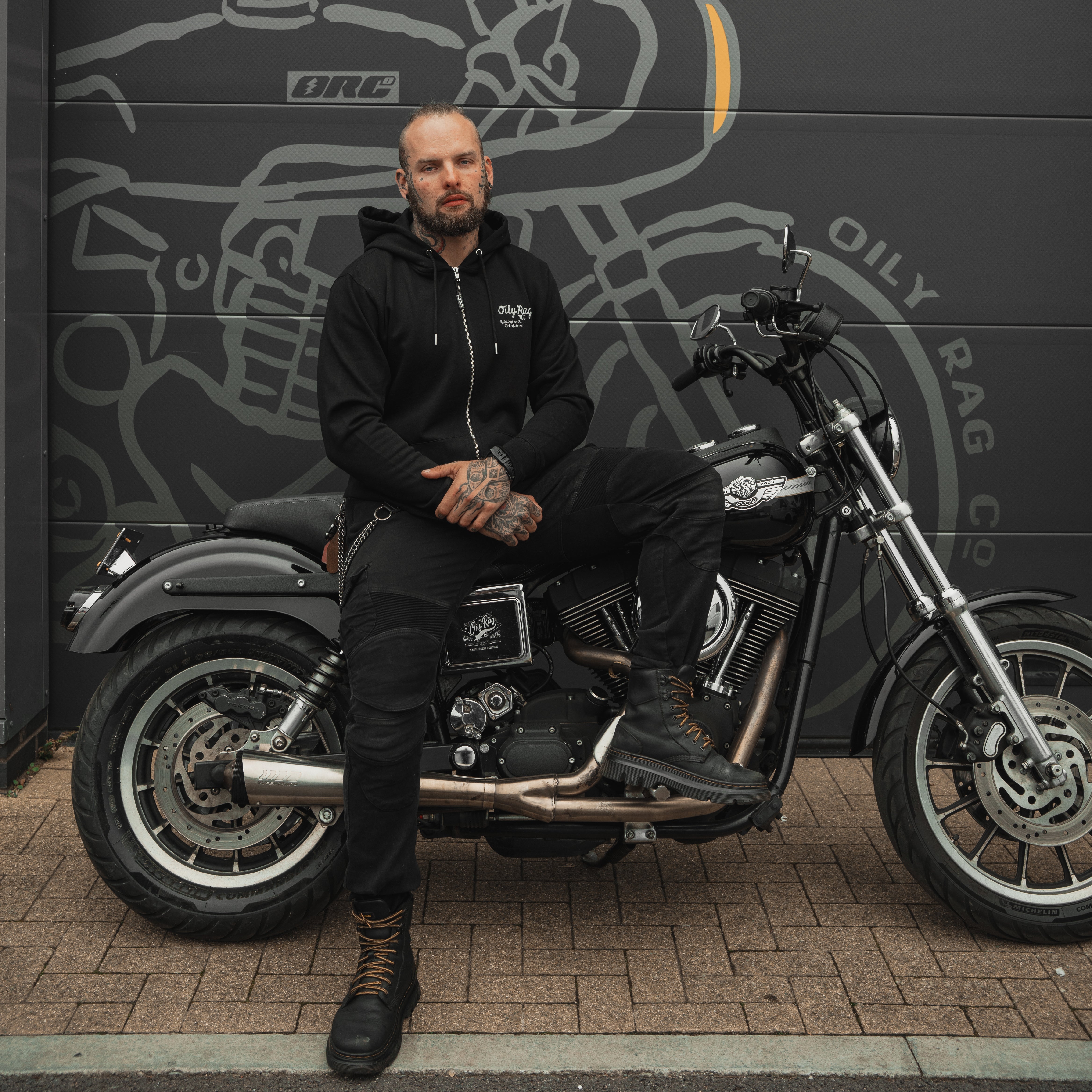 The Collection Zip Up Hoodie - Black