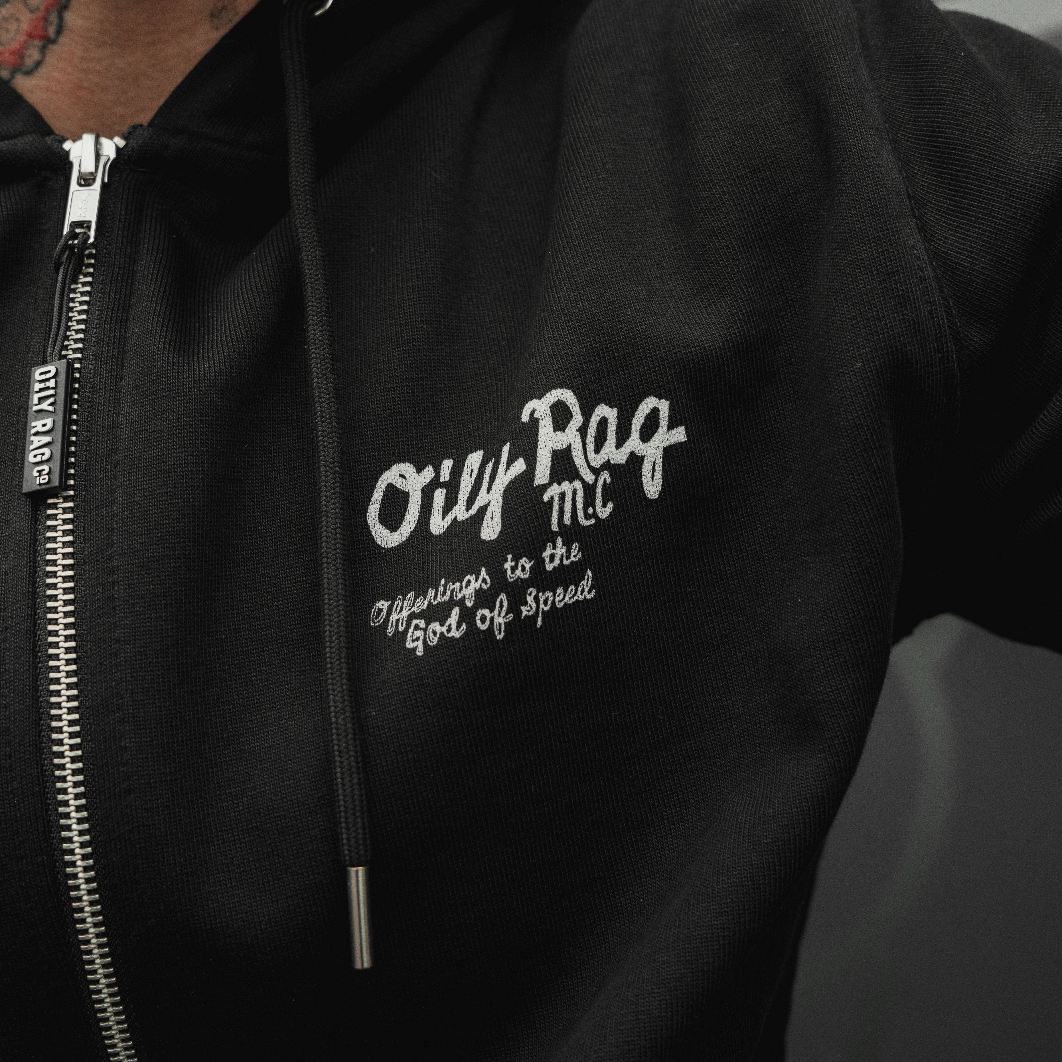 The Collection Zip Up Hoodie - Black