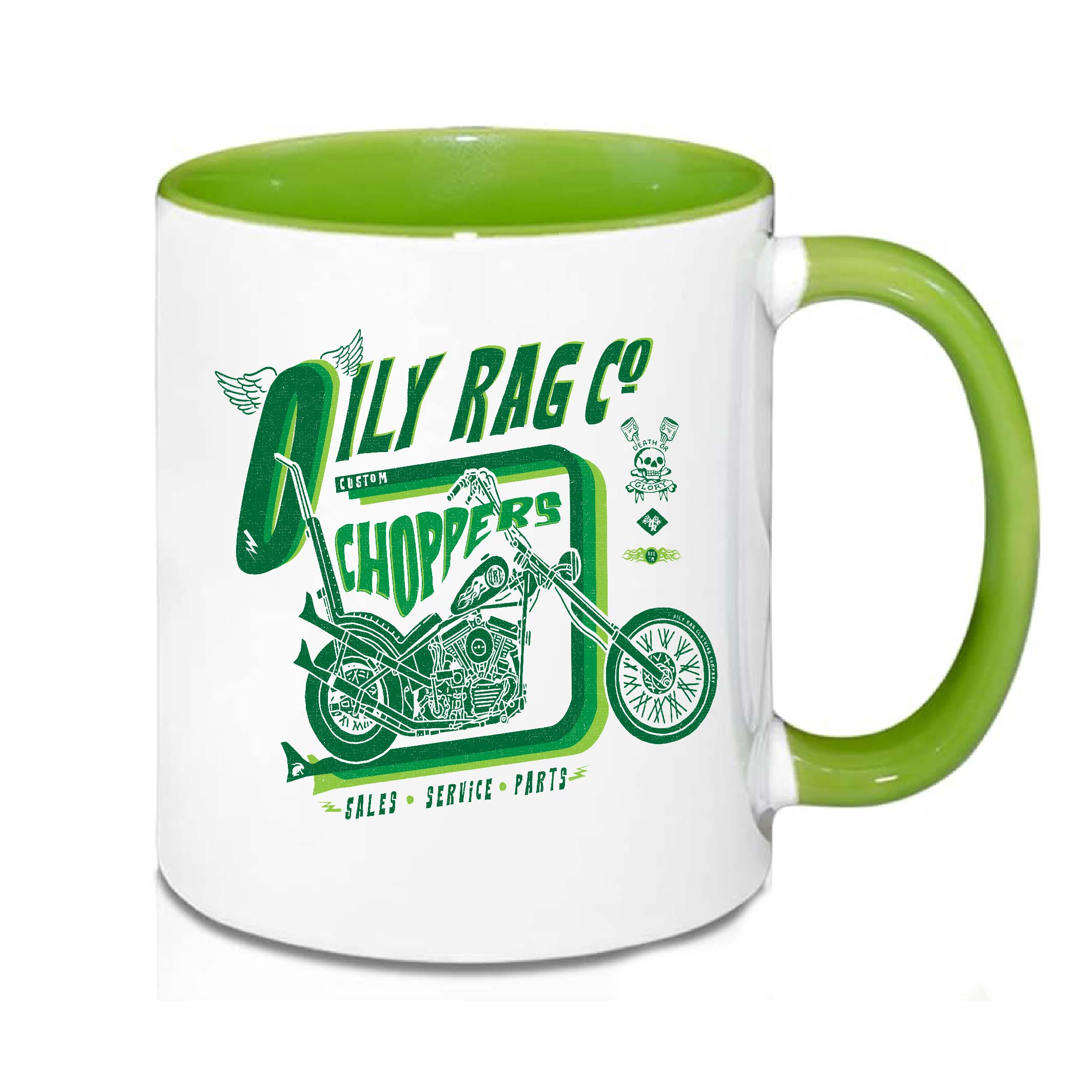 Oily Rag Choppers Coffe/Tea Mug + Free coaster | Oily Rag Co
