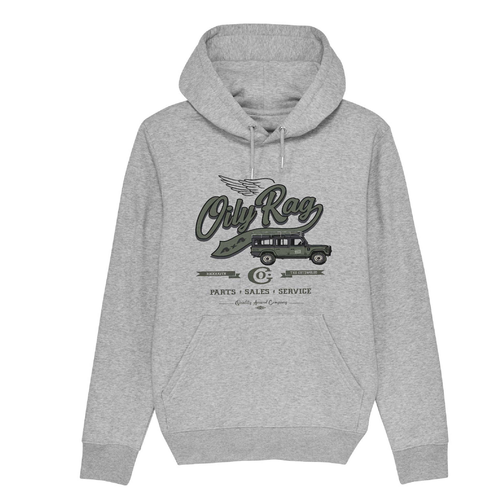 Oily Rag 4x4 Pullover Hoodie - Unisex - Grey | Oily Rag Co