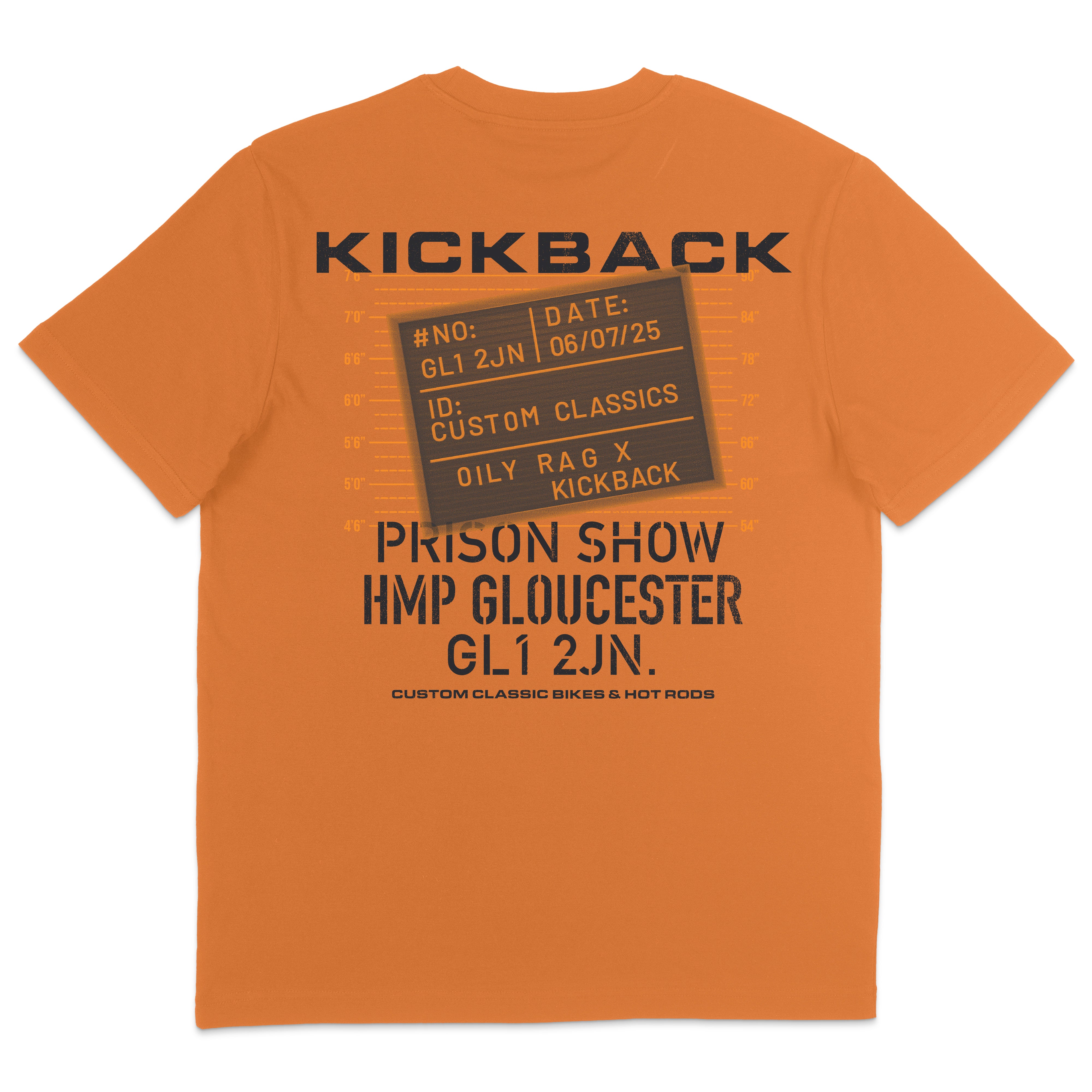Kickback Prison T-shirt - Orange