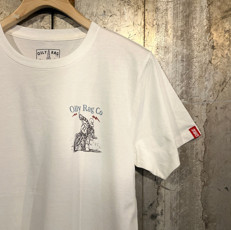 Cotswold Speedway Flat Track T-shirt  - Back Print - Urban Style collection - Off White