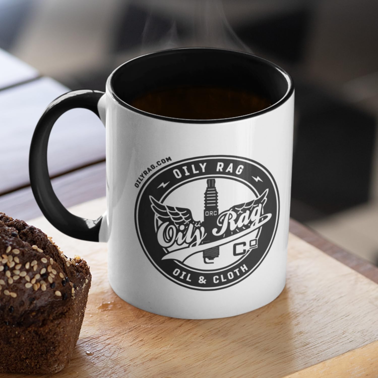 Oily Rag Co Mug + Free coaster