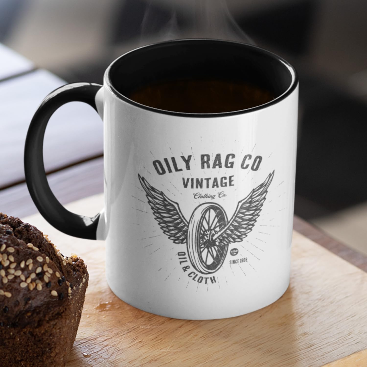Oily Rag Co Winged Wheel Mug + Free coaster