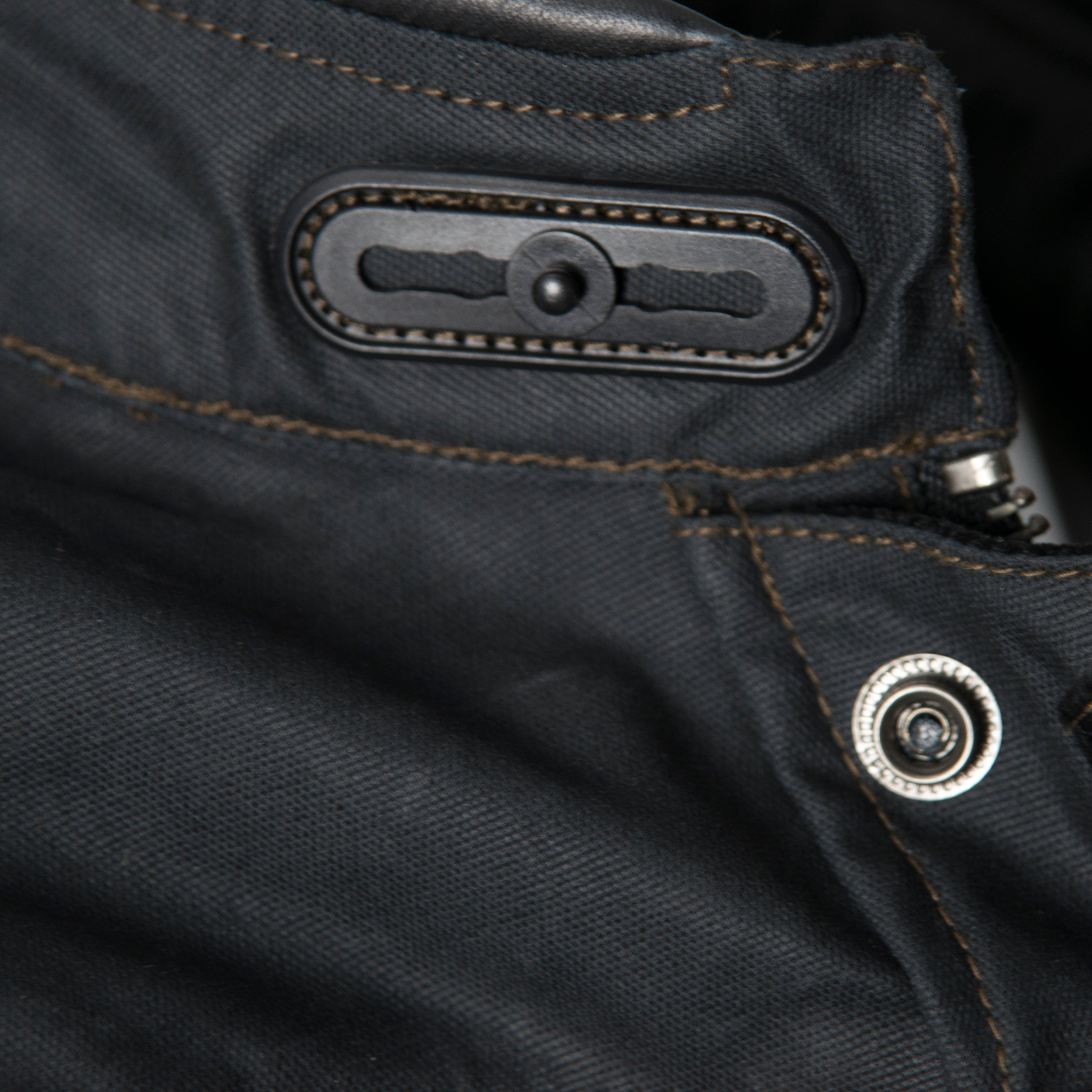 ByCity Mens Belfast Black Waxed Cotton Jacket