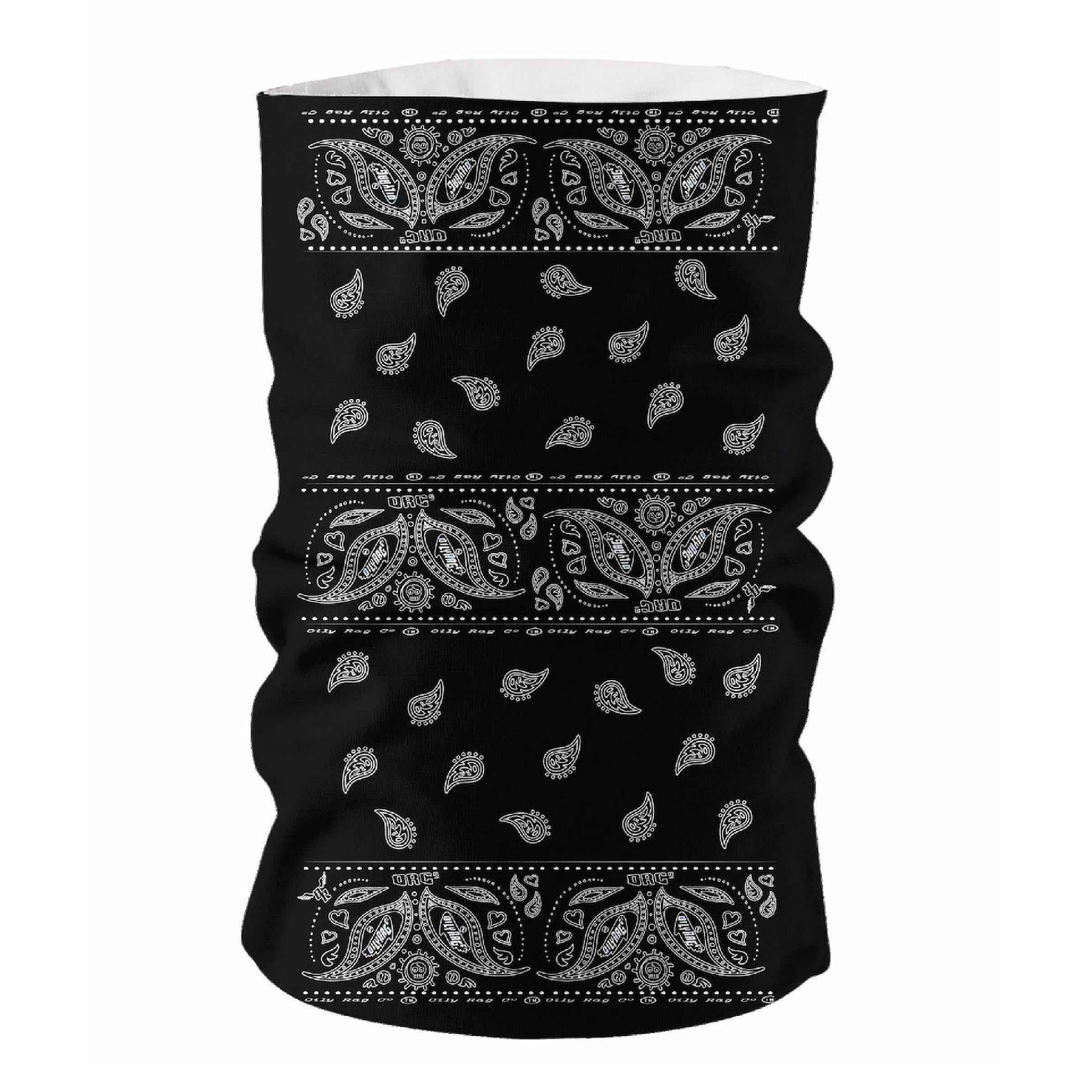 Oily Rag Paisley TooB - Antique Black - Multi-funtional Face Protection. | Oily Rag Co