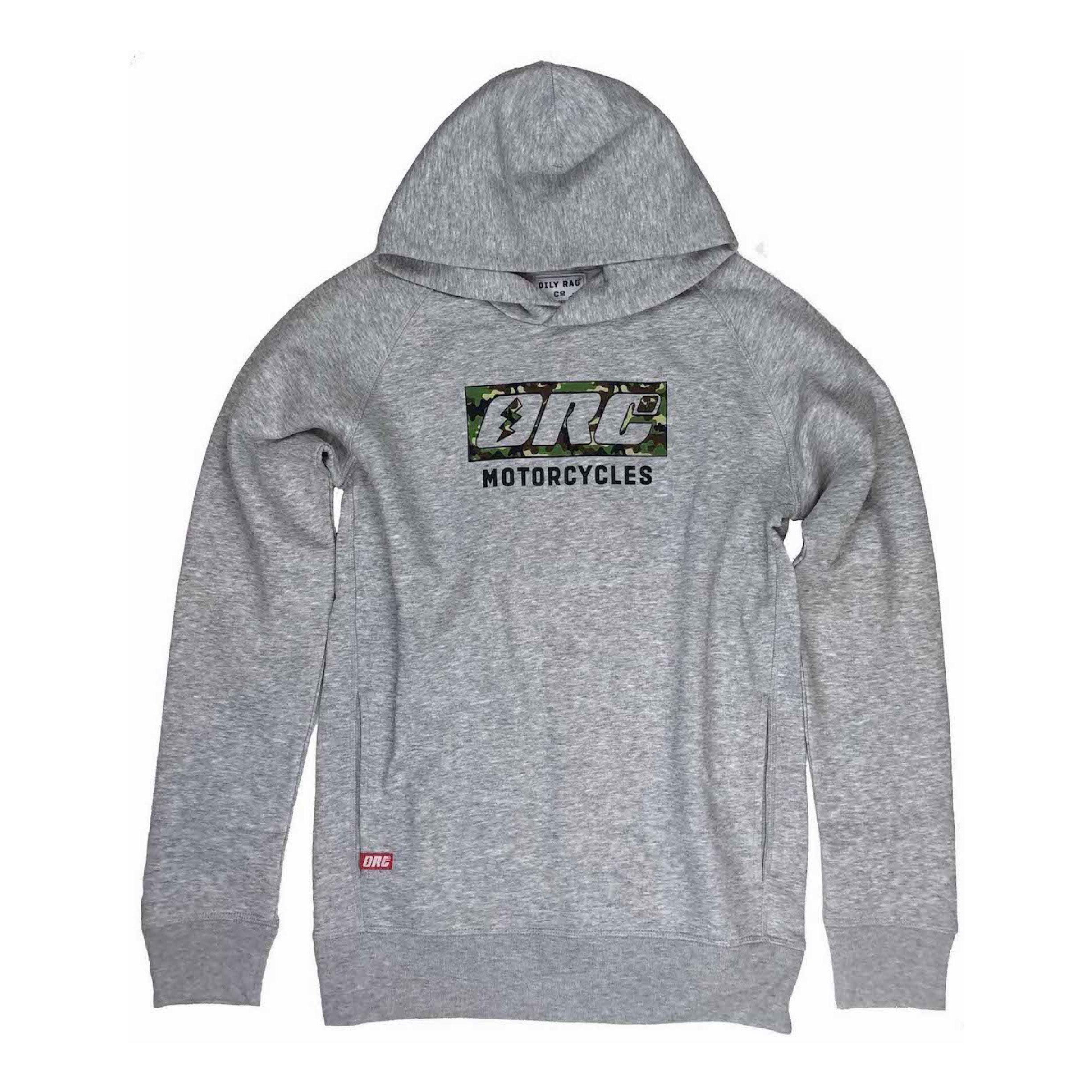 ORCo Camo Pullover Hoodie - Unisex - Grey Heather | Oily Rag Co