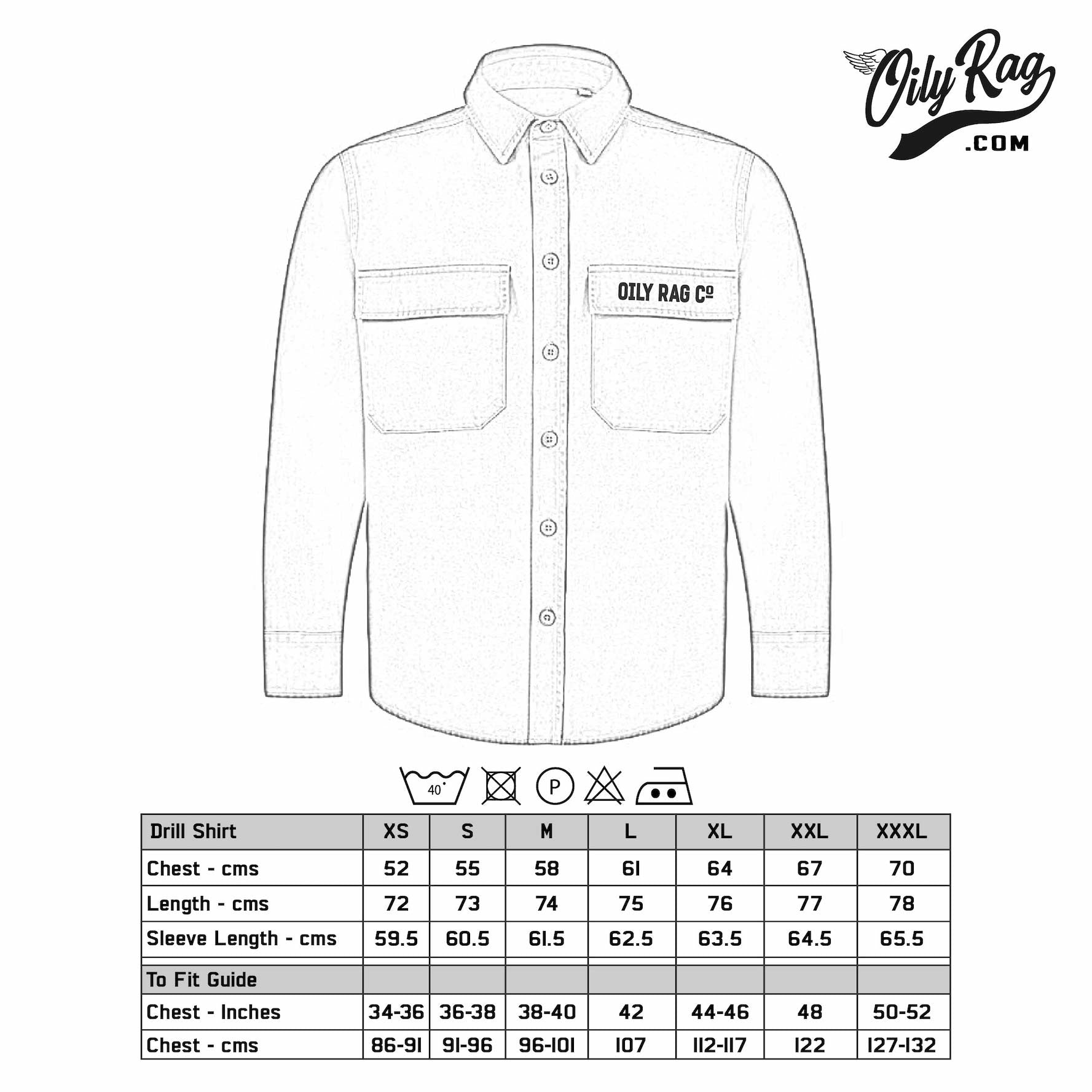 Oily Rag Co Parts & Service Drill Shirt - Khaki