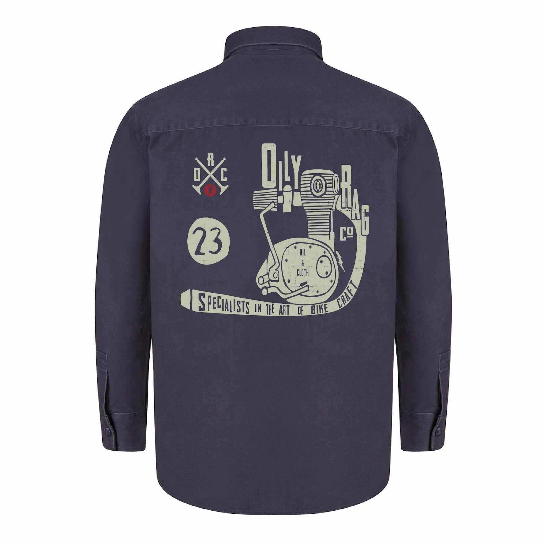 Oily Rag Co Engine Drill Shirt - Navy | Oily Rag Co