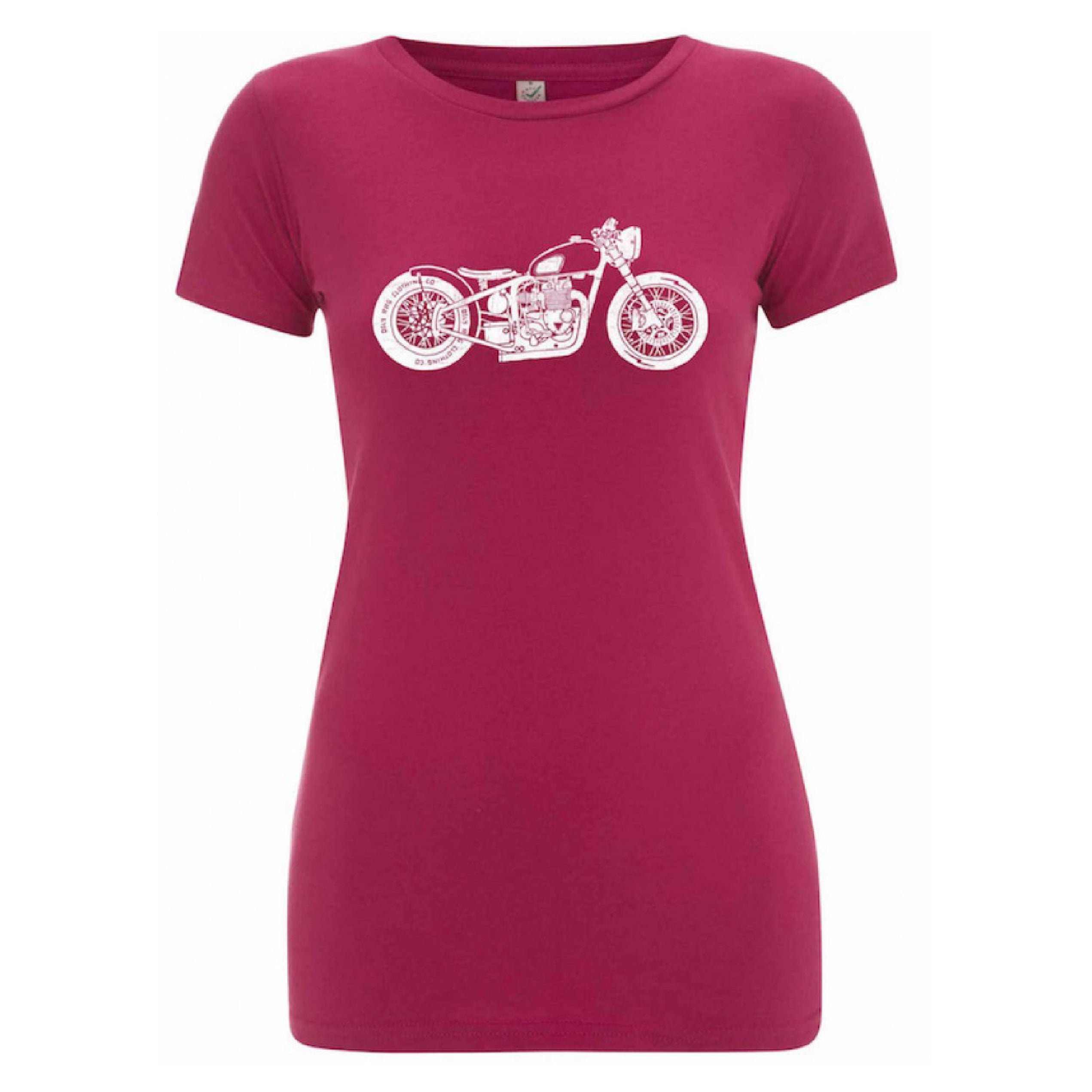 Motorcycle Bobber T-shirt - Pink | Oily Rag Co