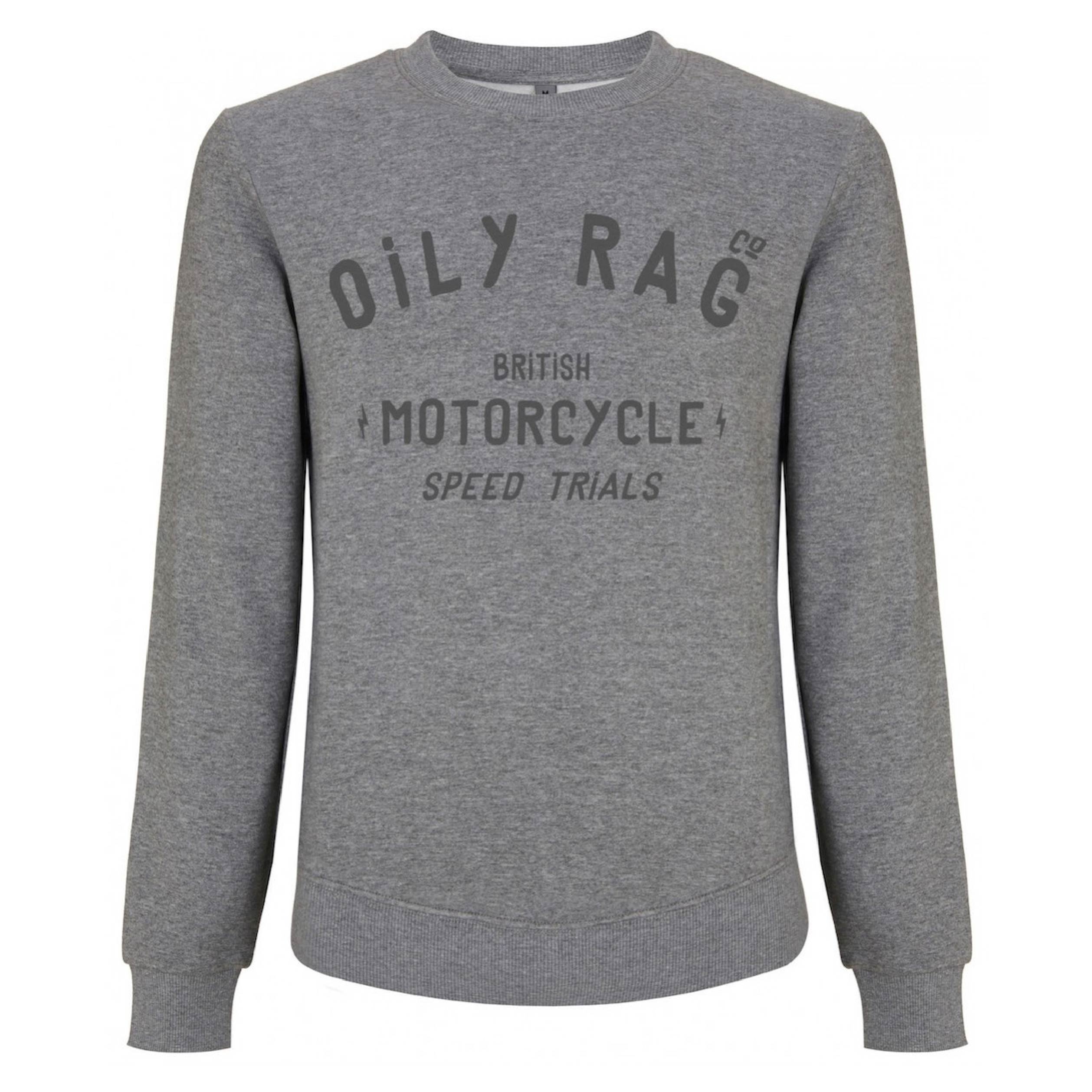 Motorcycle Speed Trials Sweatshirt - Grey Heather | Oily Rag Co
