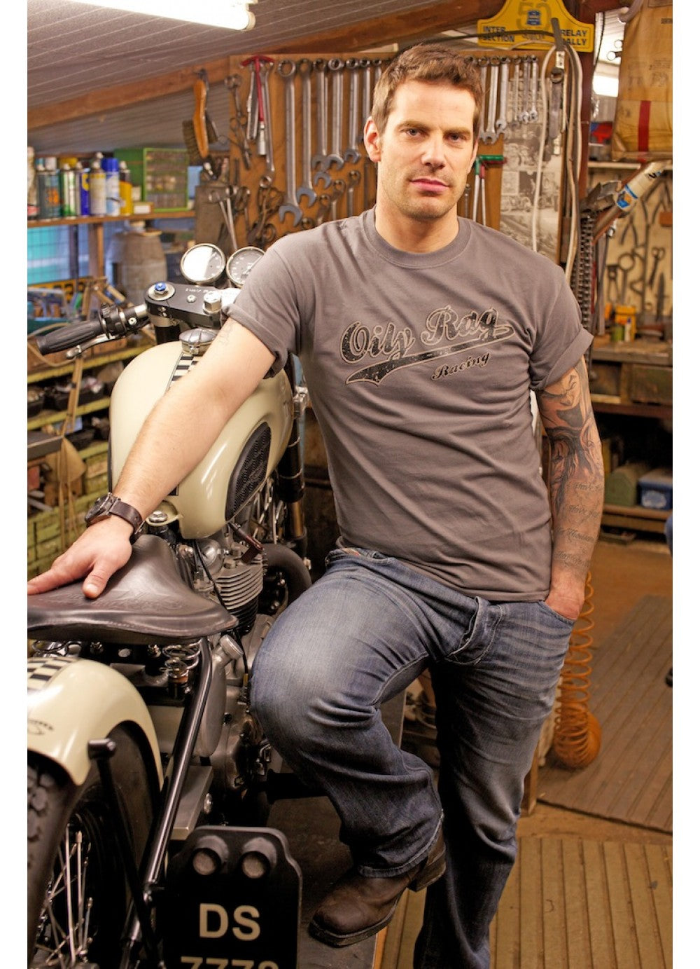 Racing T-shirt - Charcoal