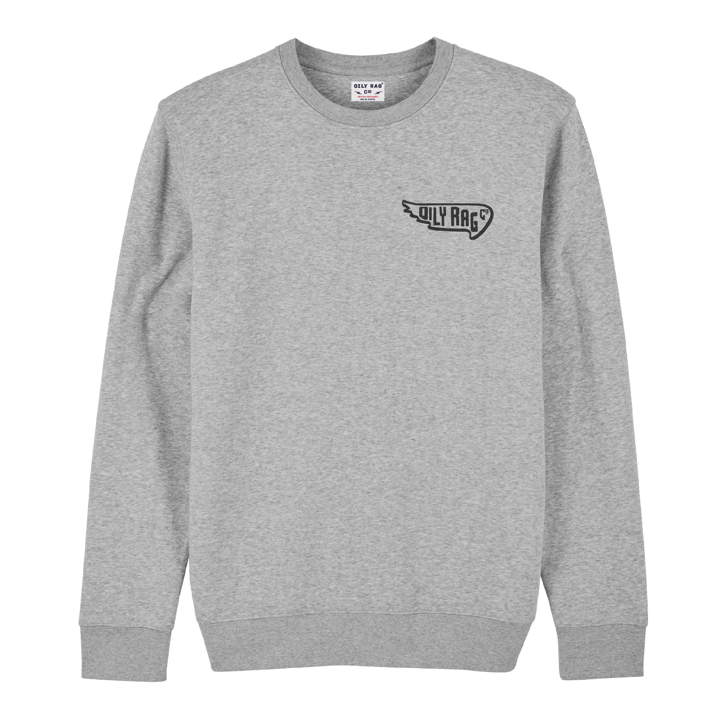 Spirit Crew Neck Sweatshirt - Grey Heather | Oily Rag Co