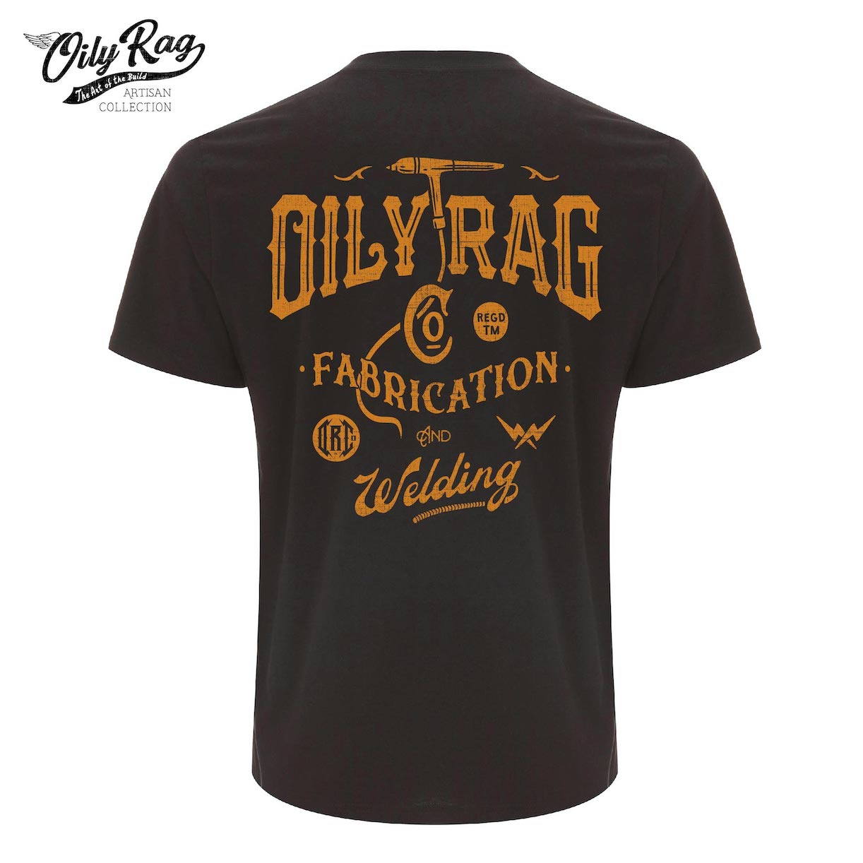 Fabrication & Welding Artisan T-shirt - Back Print - Graphite | Oily Rag Co