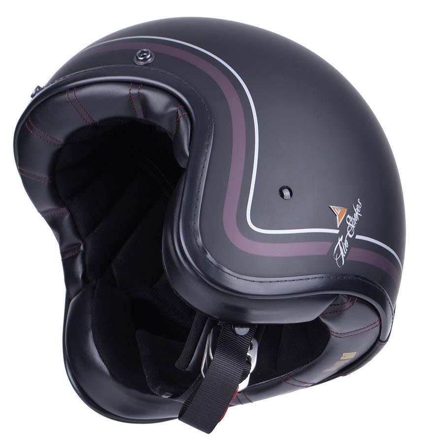 By City - By City Two Strokes Matte Black Open Face Jet Helmet - Helmets - Salt Flats Clothing