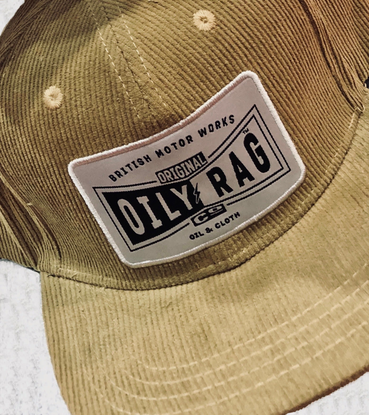 Oily Rag British Motor Works Corduroy Cap