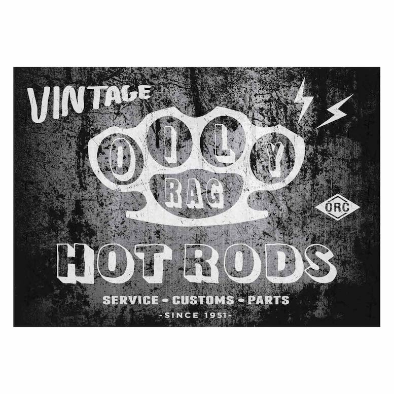 Hot Rod Print - Size A1 841mm x 594mm | Oily Rag Co